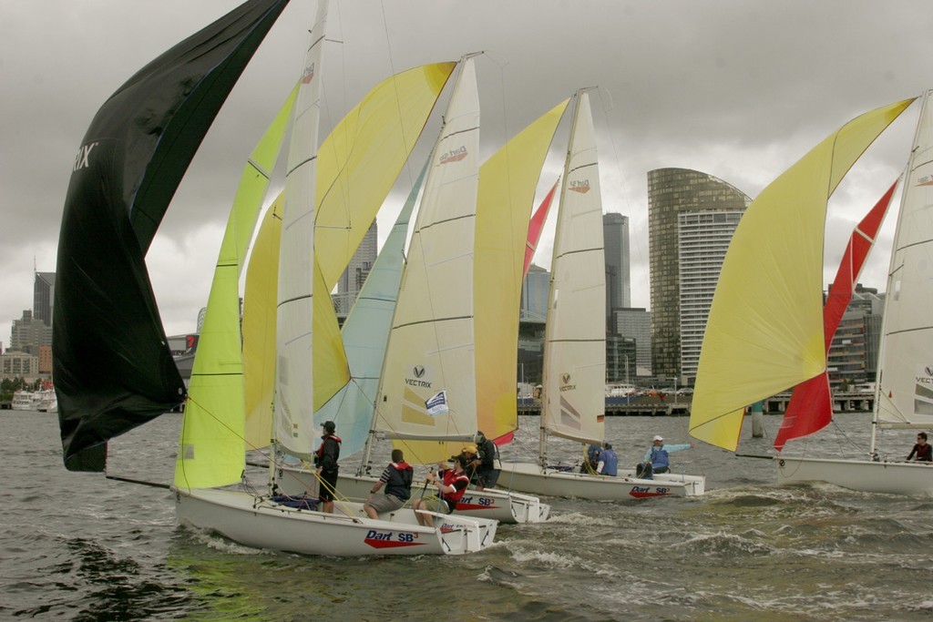 SB3 racing on Victoria Harbour, Melbourne Docklands - Skandia Docklands Invitational © Teri Dodds http://www.teridodds.com